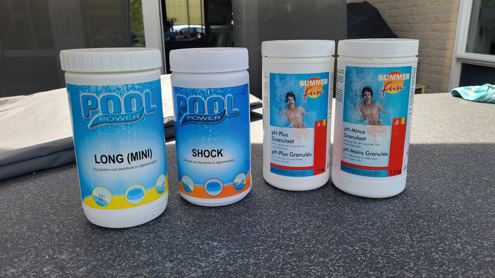 Te koop: chloortabletten en pH korrels voor zwembad, Tuin en Terras, Zwembad-toebehoren, Ophalen, Reinigingsmiddel