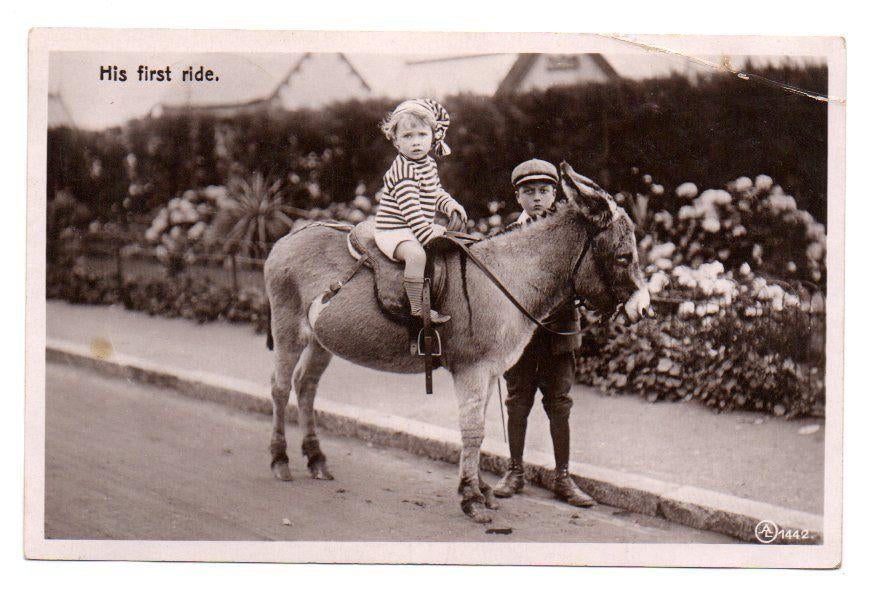 His first ride ezeltje rijden 1909, Ophalen, Voor 1920, Gelopen, Kinderen