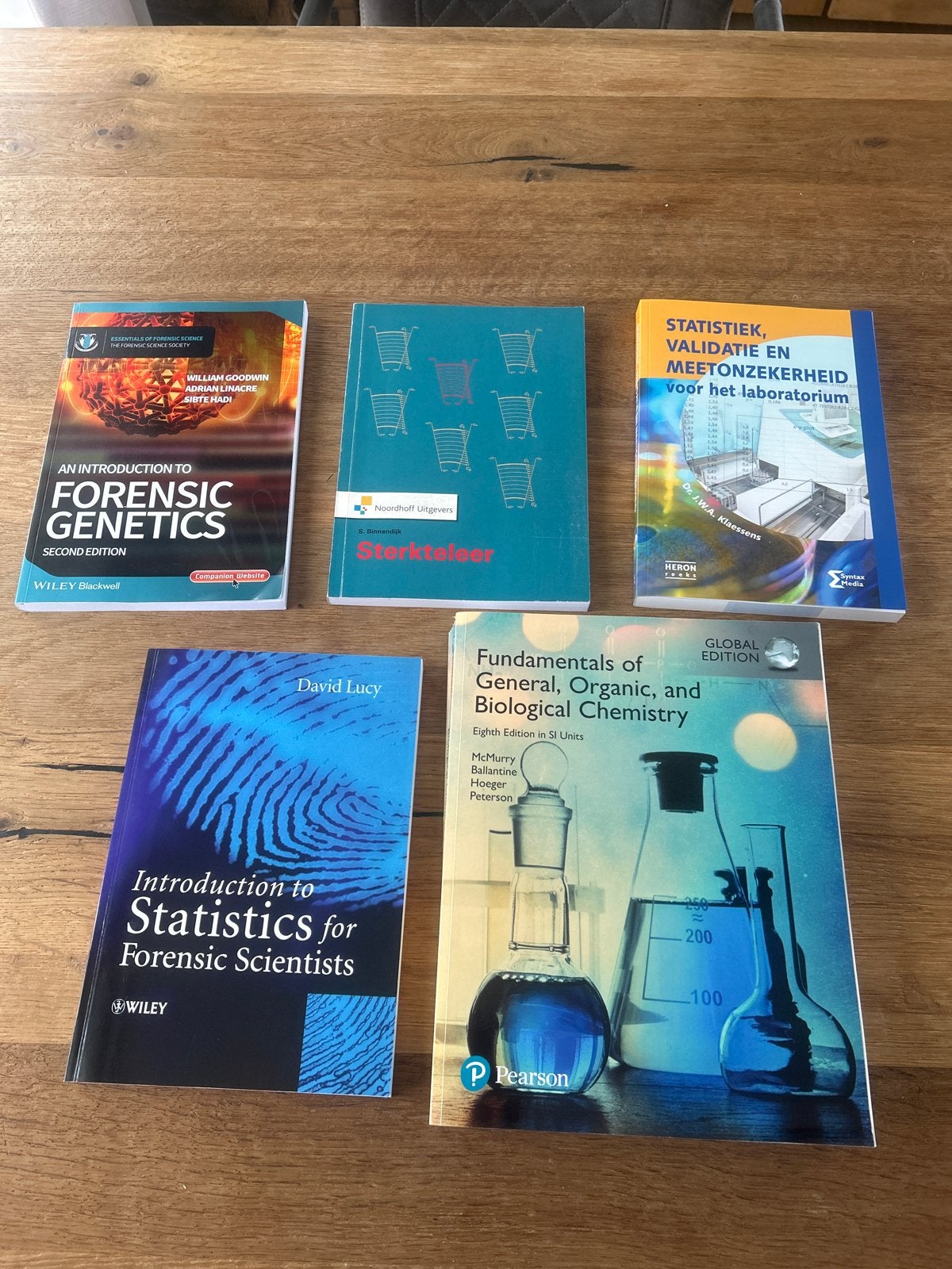 Diverse Studieboeken: Forensische Wetenschappen & Chemie, Boeken, Studieboeken en Cursussen, Zo goed als nieuw, HBO, Beta, Ophalen of Verzenden