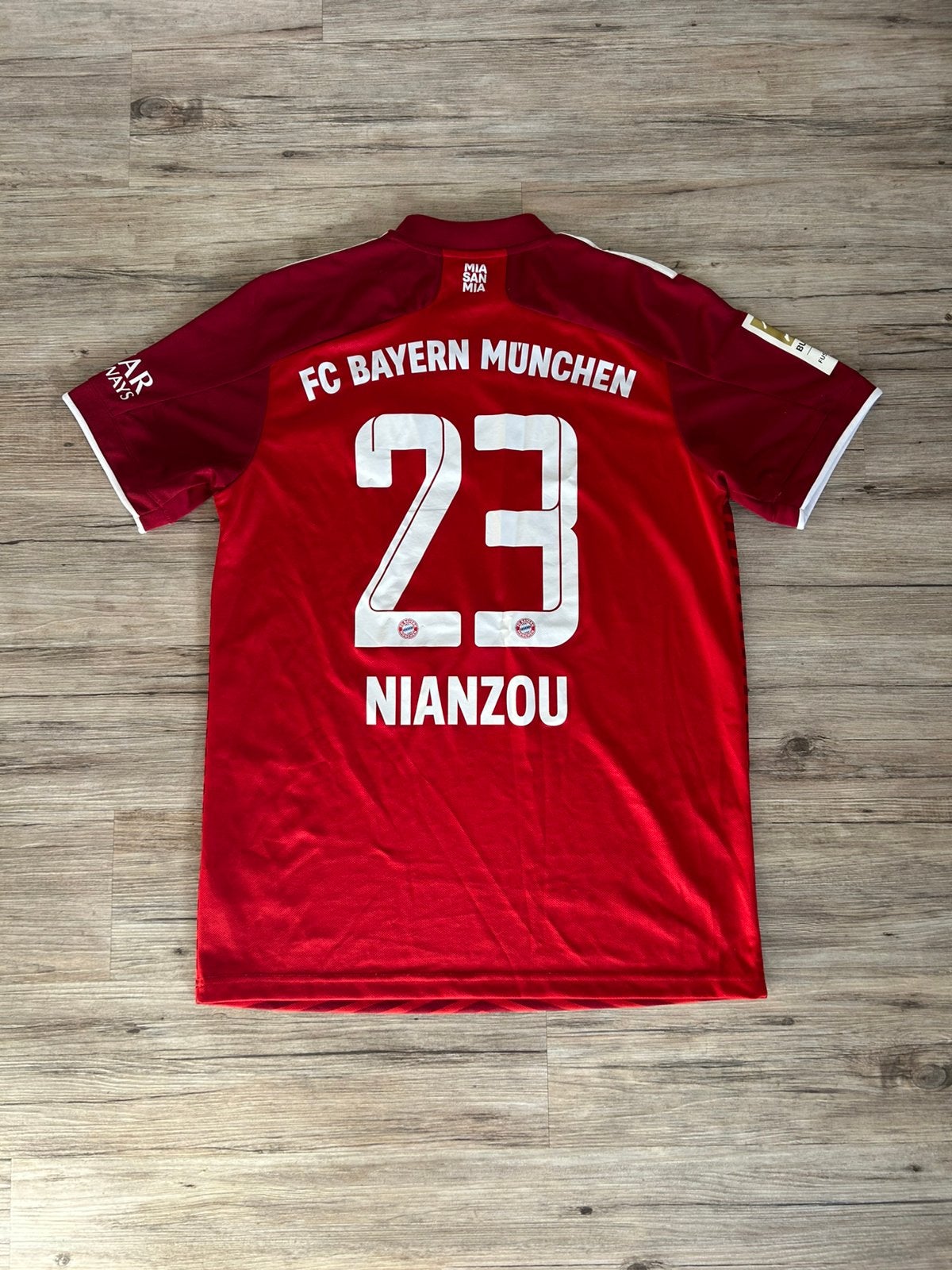 Origineel Bayern München Thuisshirt 21/22 Nianzou #23 Maat M, Maat M, Ophalen of Verzenden, Zo goed als nieuw, Shirt
