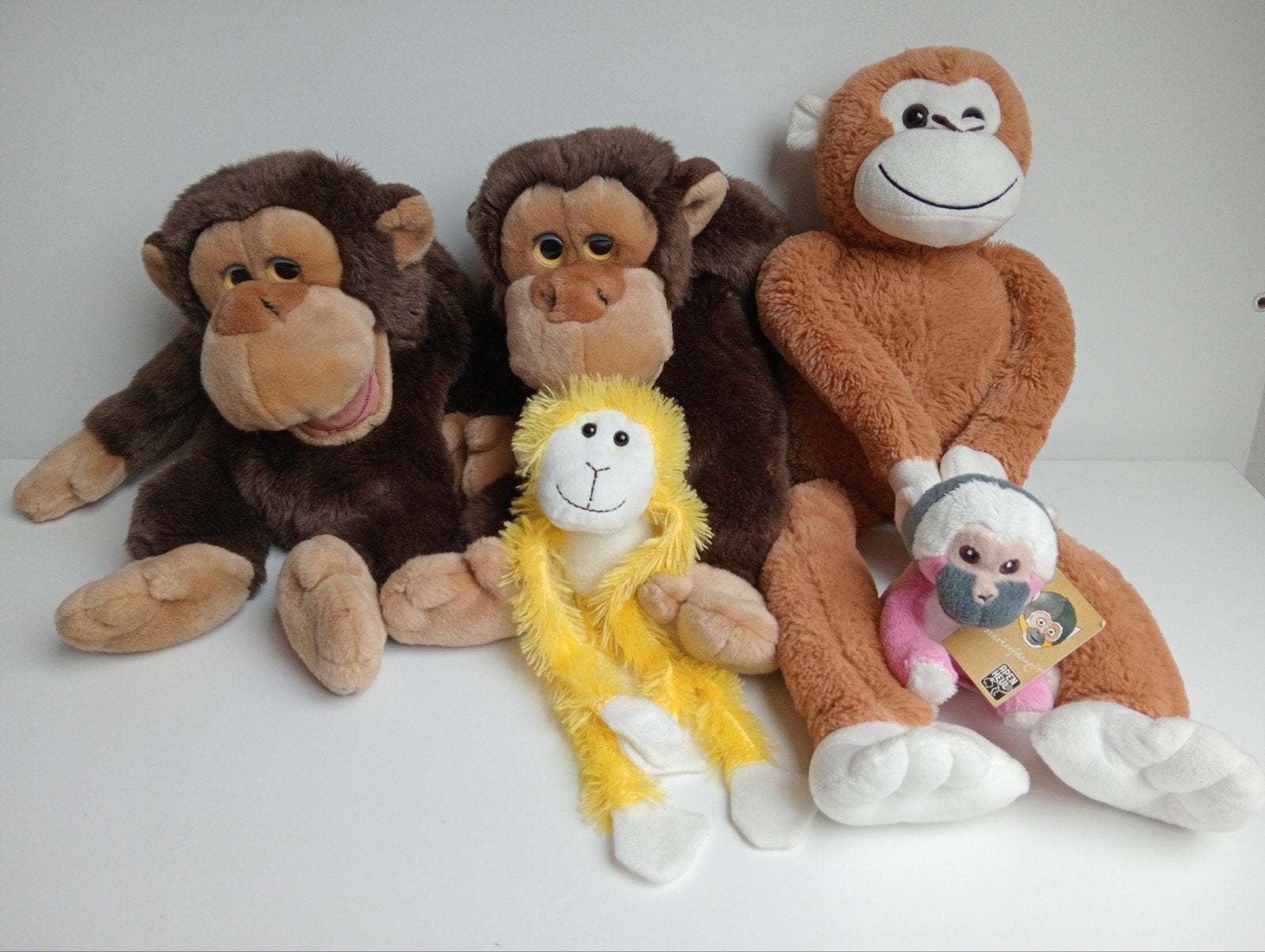 Apen knuffels diverse, Kinderen en Baby's, Ophalen of Verzenden, Gebruikt, Aap