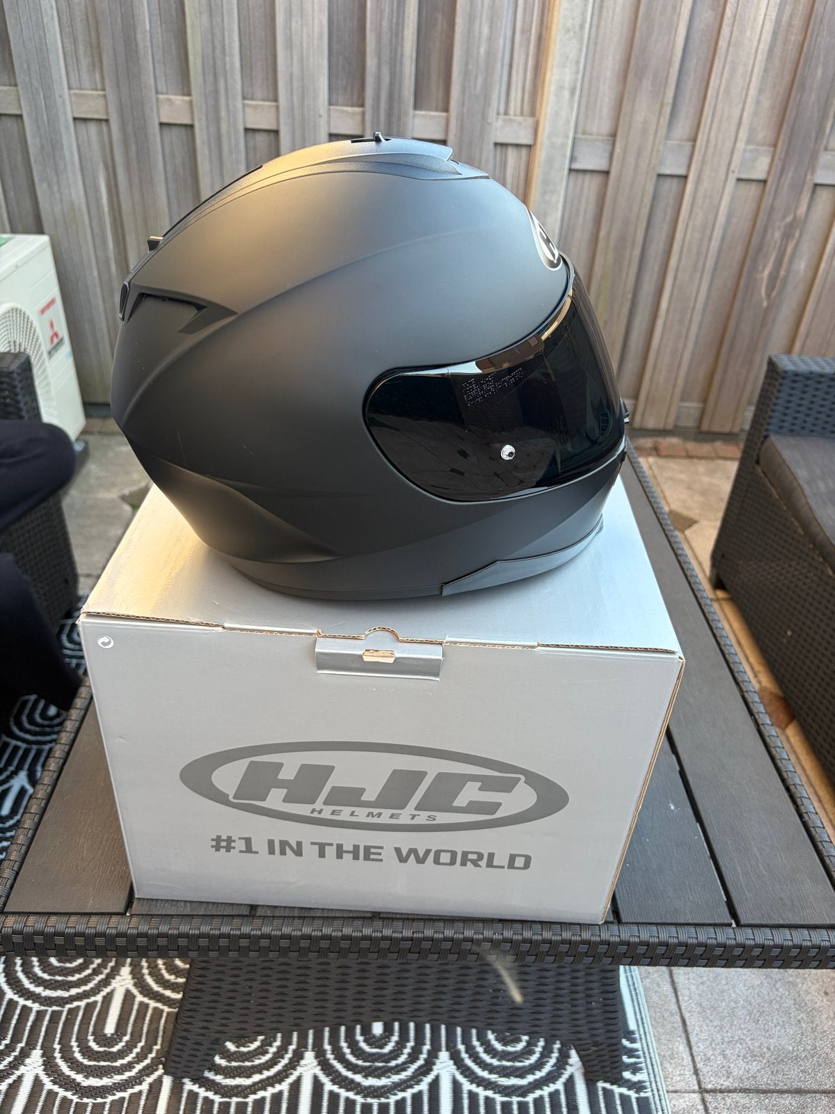 HJC C70 Daron Integraalhelm Mat Zwart Maat S, Motoren, Ophalen, Heren, HJC, Integraalhelm