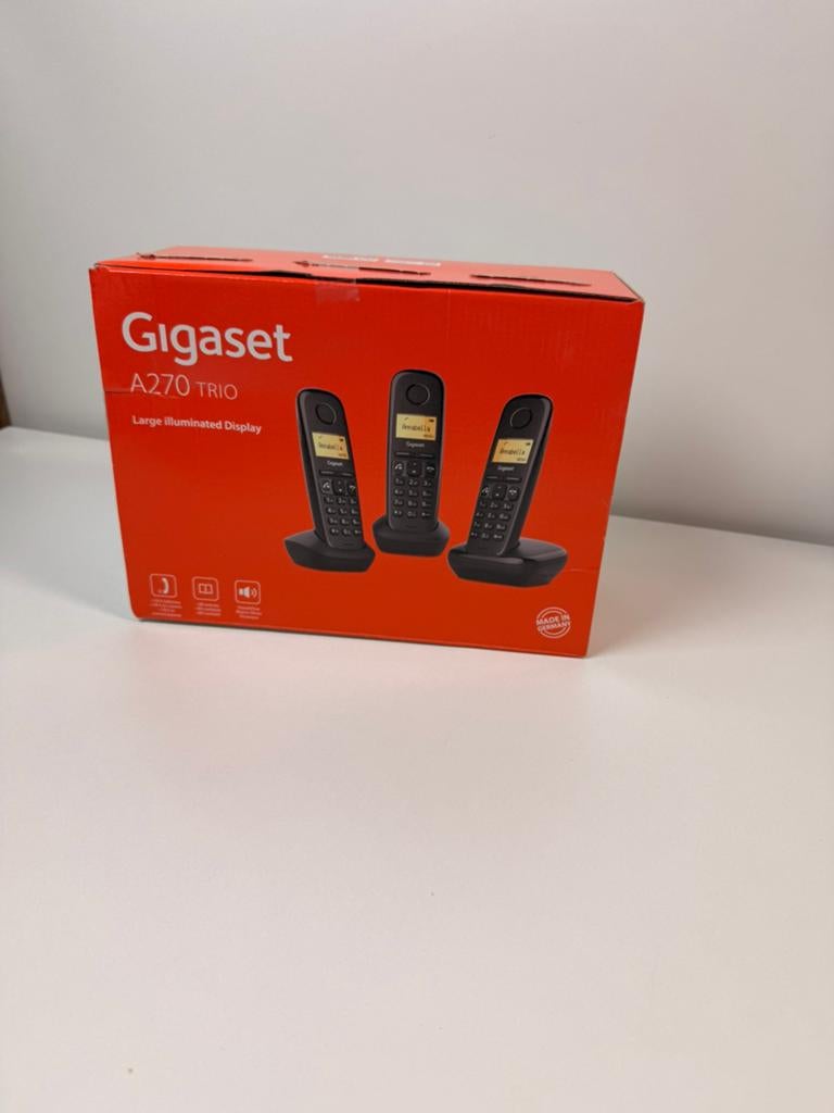 Gigaset A270 trio set vaste telefoons, Ophalen of Verzenden, Nieuw, 3 handsets