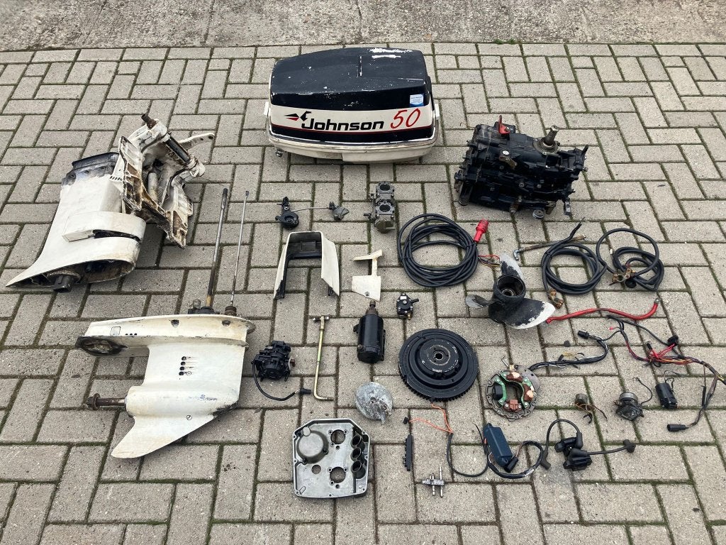 Evinrude Johnson 50 55 pk 2 takt buitenboordmotor onderdelen, Watersport en Boten, Ophalen of Verzenden, Gebruikt, Motor en Techniek