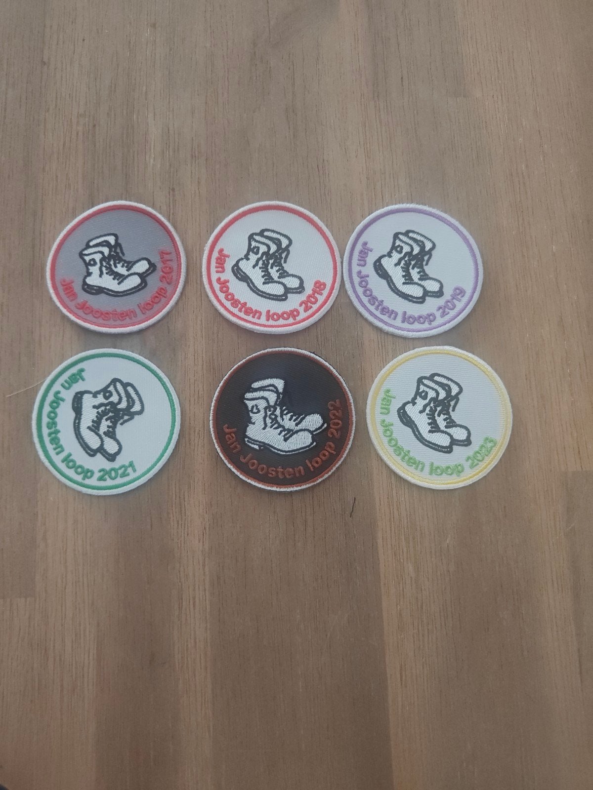 Jan Joosten Loop Patches 2017-2023 -scouting badges insignes, Verzamelen, Scouting, Embleem, Speld of Insigne, Nieuw, Ophalen of Verzenden