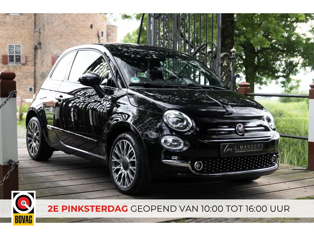 Fiat 500 1.0 Hybrid Dolcevita 2022 Zwart | Apple CarPlay | C, Auto's, Fiat, Keurmerk '100% Onderhouden', Gebruikt, Euro 6, 4 stoelen