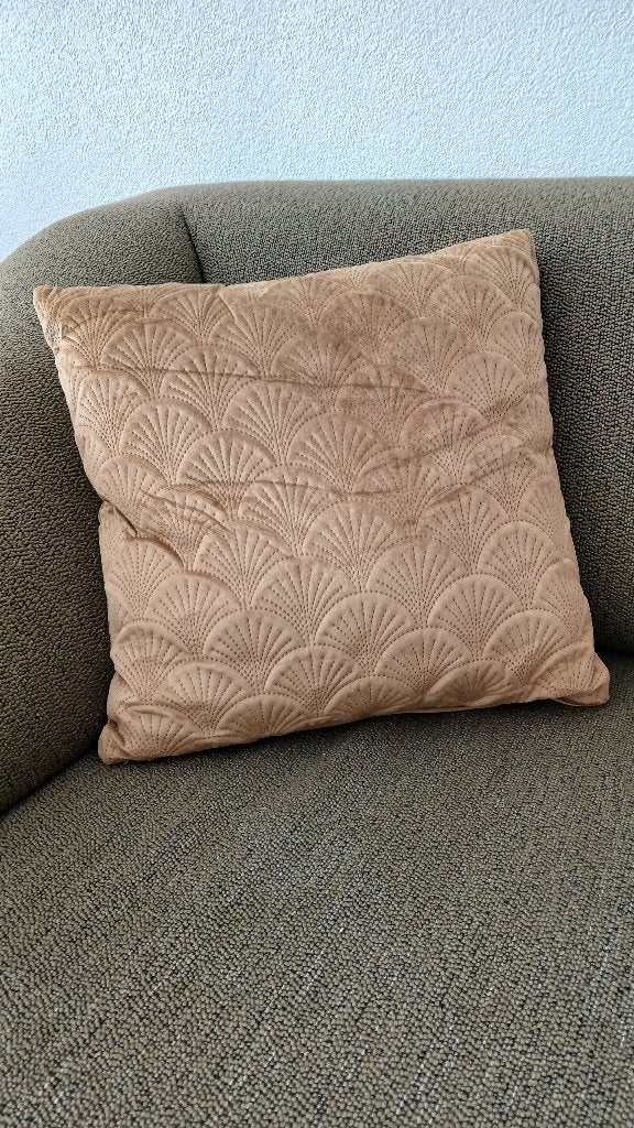 sierkussen 45x45, Beige, Vierkant, Nieuw, Ophalen of Verzenden