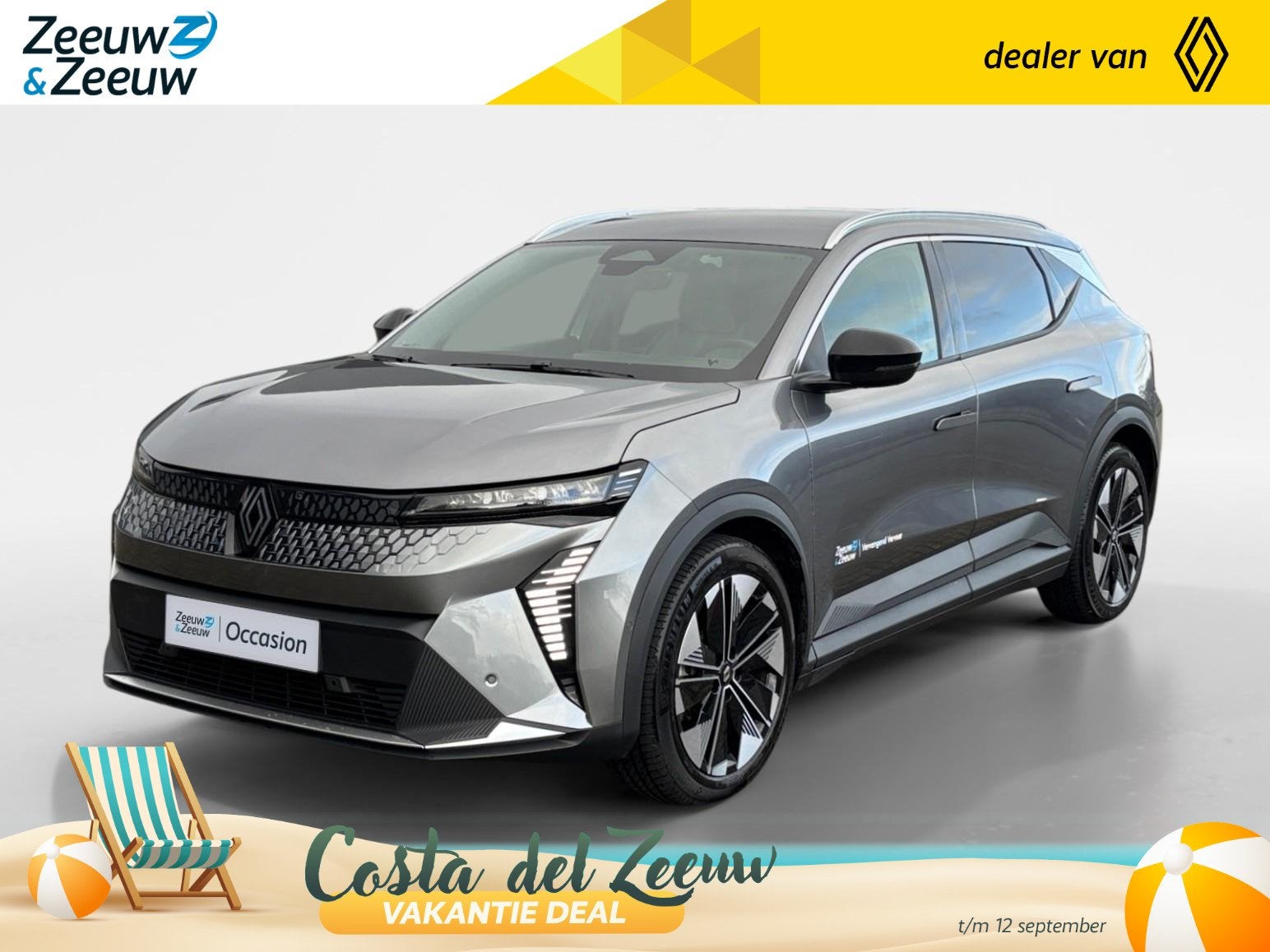Renault Scenic E-Tech 170PK EV60 Comfort Range Techno Automa, Auto's, 12 maanden, Zwart, Leder en Stof, 430 km