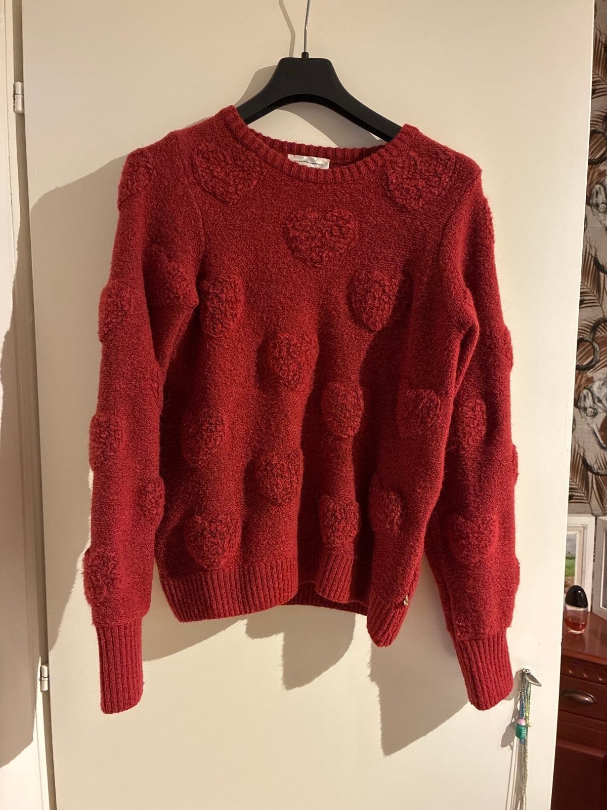 Fabienne Chapot rode trui met hartjes, maat XL, Ophalen of Verzenden, Zo goed als nieuw, Maat 46/48 (XL) of groter, Rood