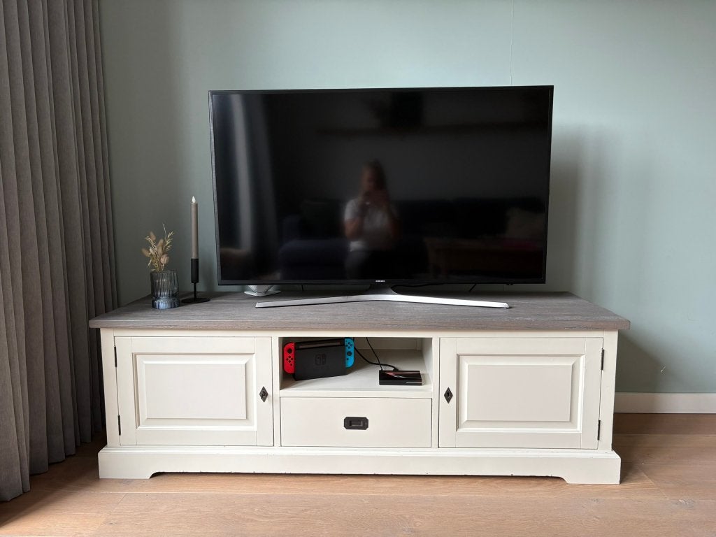 Tv meubel, Ophalen, Gebruikt, 150 tot 200 cm, Landelijk