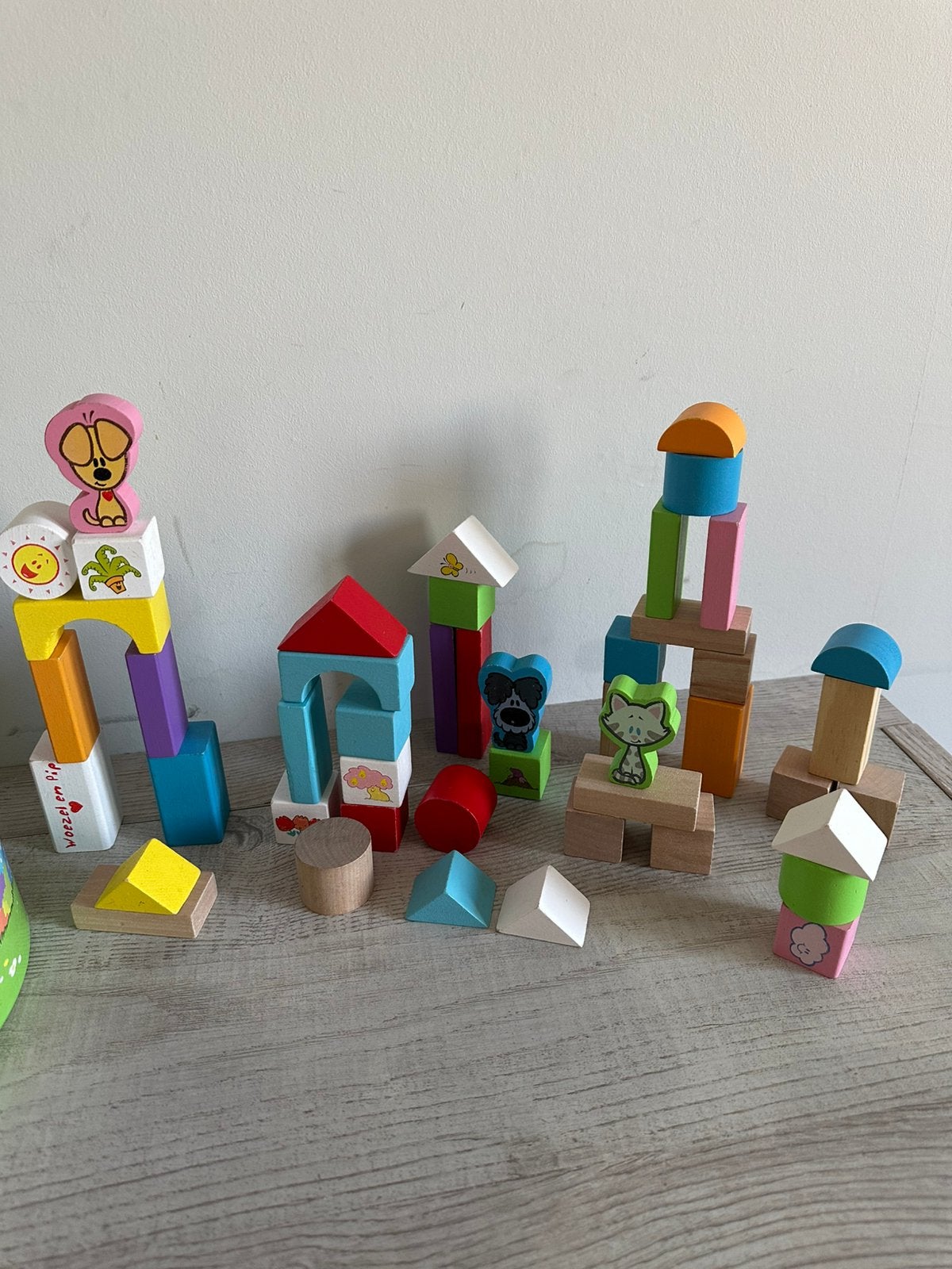 Woezel en pip houten blokken, Kinderen en Baby's, Speelgoed | Duplo en Lego, Ophalen of Verzenden, Zo goed als nieuw, Duplo