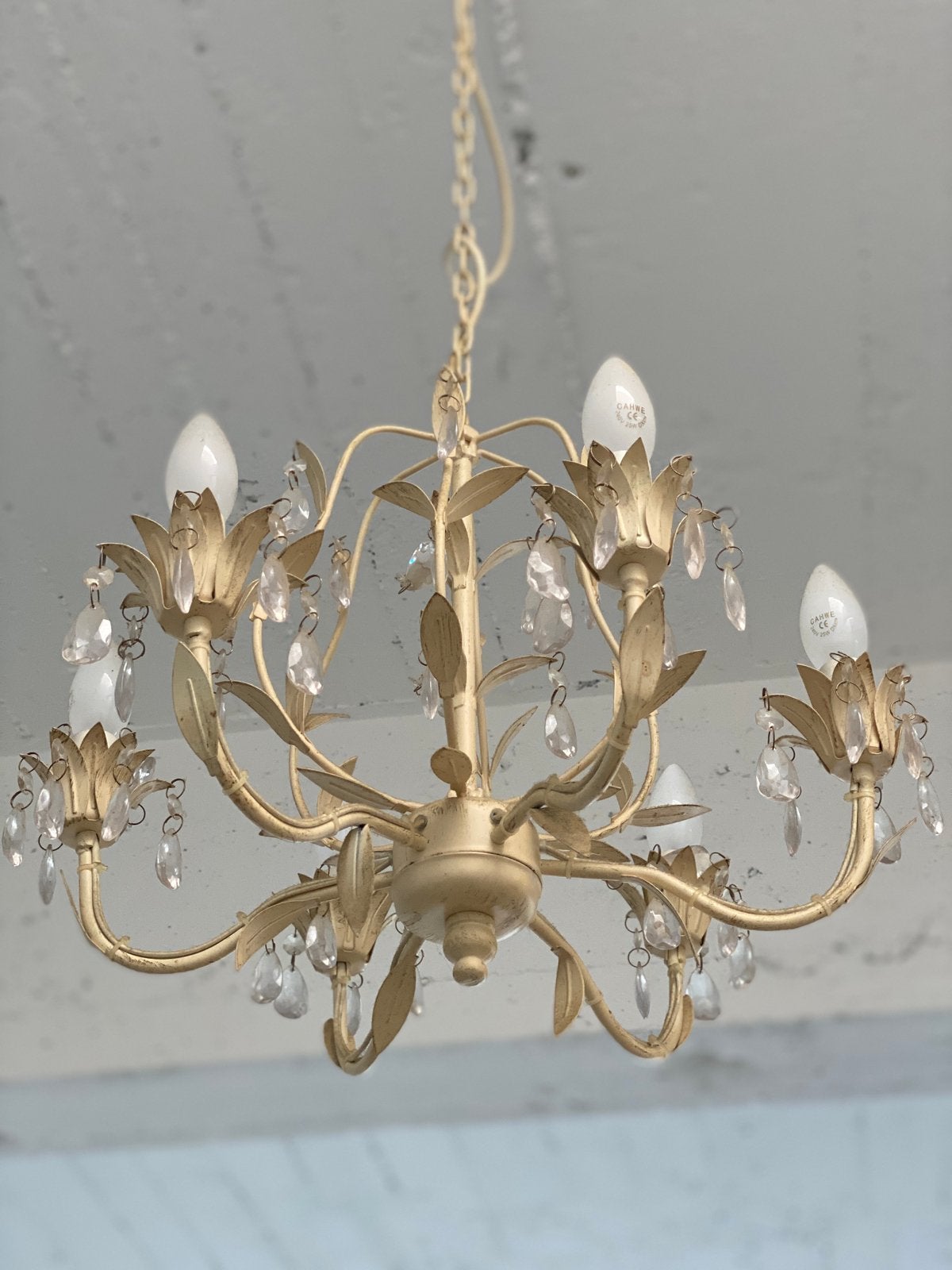 Droom van een hanglamp, kroonluchter voor de kinderkamer, Antiek, Gebruikt, E14 (klein), Ophalen of Verzenden
