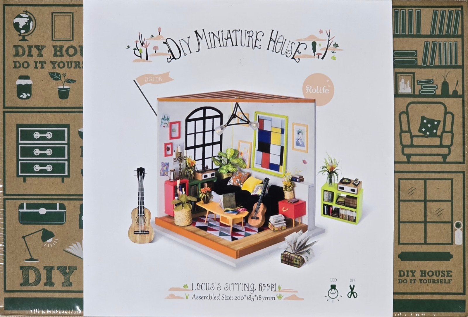 DIY Miniatuur Huisje - Locus's Zithoek (DG106), Overige merken, Nieuw, Ophalen of Verzenden, Groter dan 1:32
