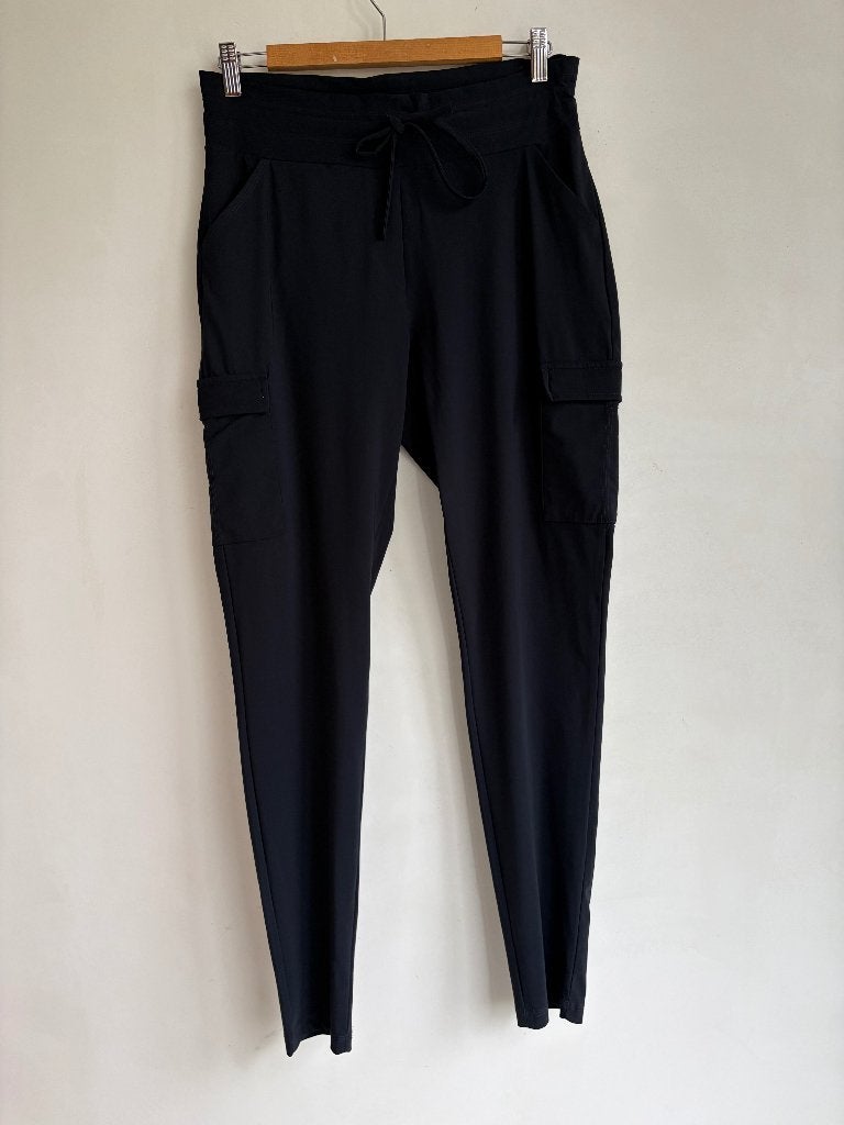 studio anneloes broek donkerblauw travelstof maat m, Maat 38/40 (M), Studio Anneloes, Zo goed als nieuw, Lang