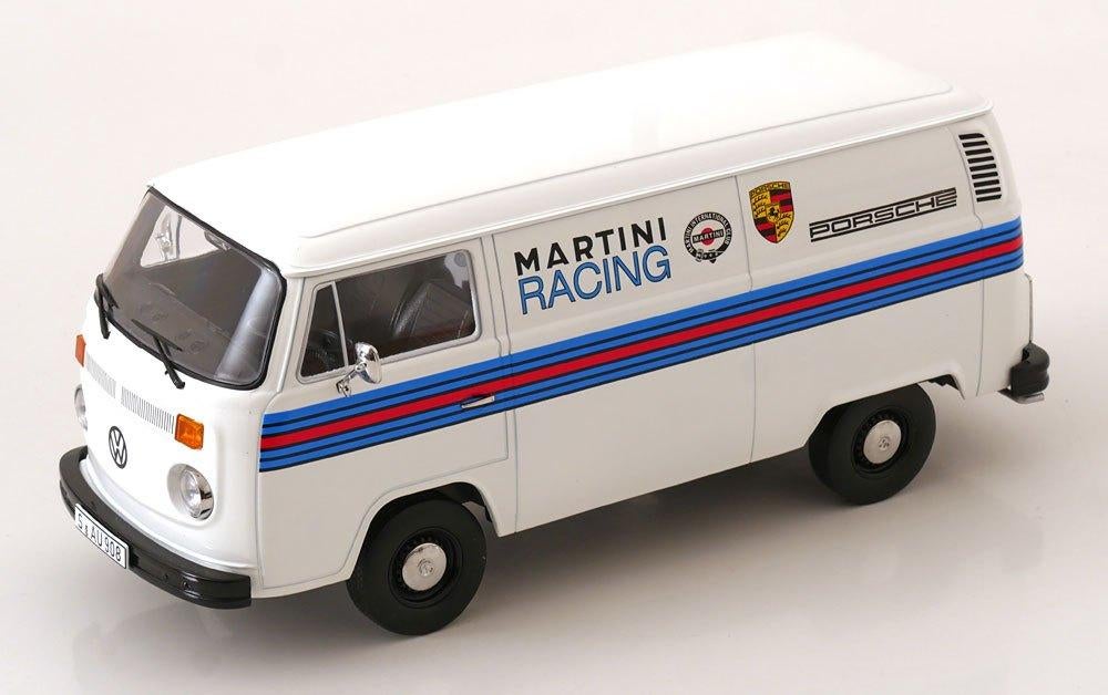 Volkswagen T2B Bus 1972 “Porsche Martini Racing” Wit 1-18 KK, Overige merken, Tschuiten@hotmail.com, Duitsland, Auto