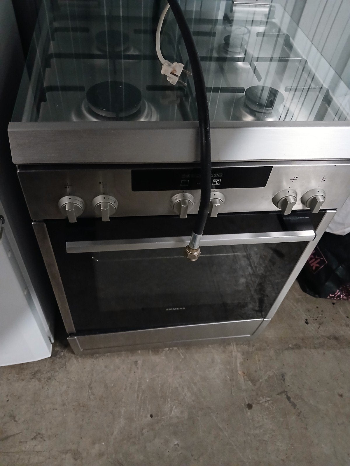 Gasfornuis met electrische oven siemens, Witgoed en Apparatuur, Fornuizen, Zo goed als nieuw, Gas, Vrijstaand, 85 tot 90 cm
