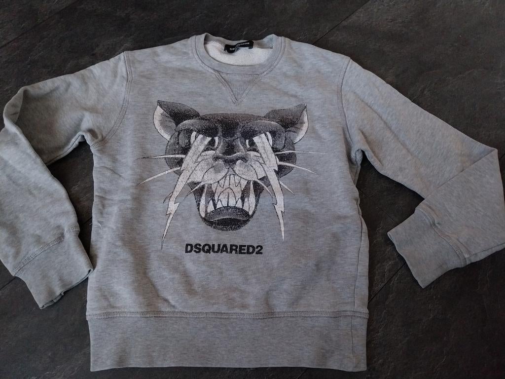Stoere sweater van Dsquared2 maat 140, Kinderen en Baby's, Trui of Vest, Dsquared2, Ophalen of Verzenden, Zo goed als nieuw