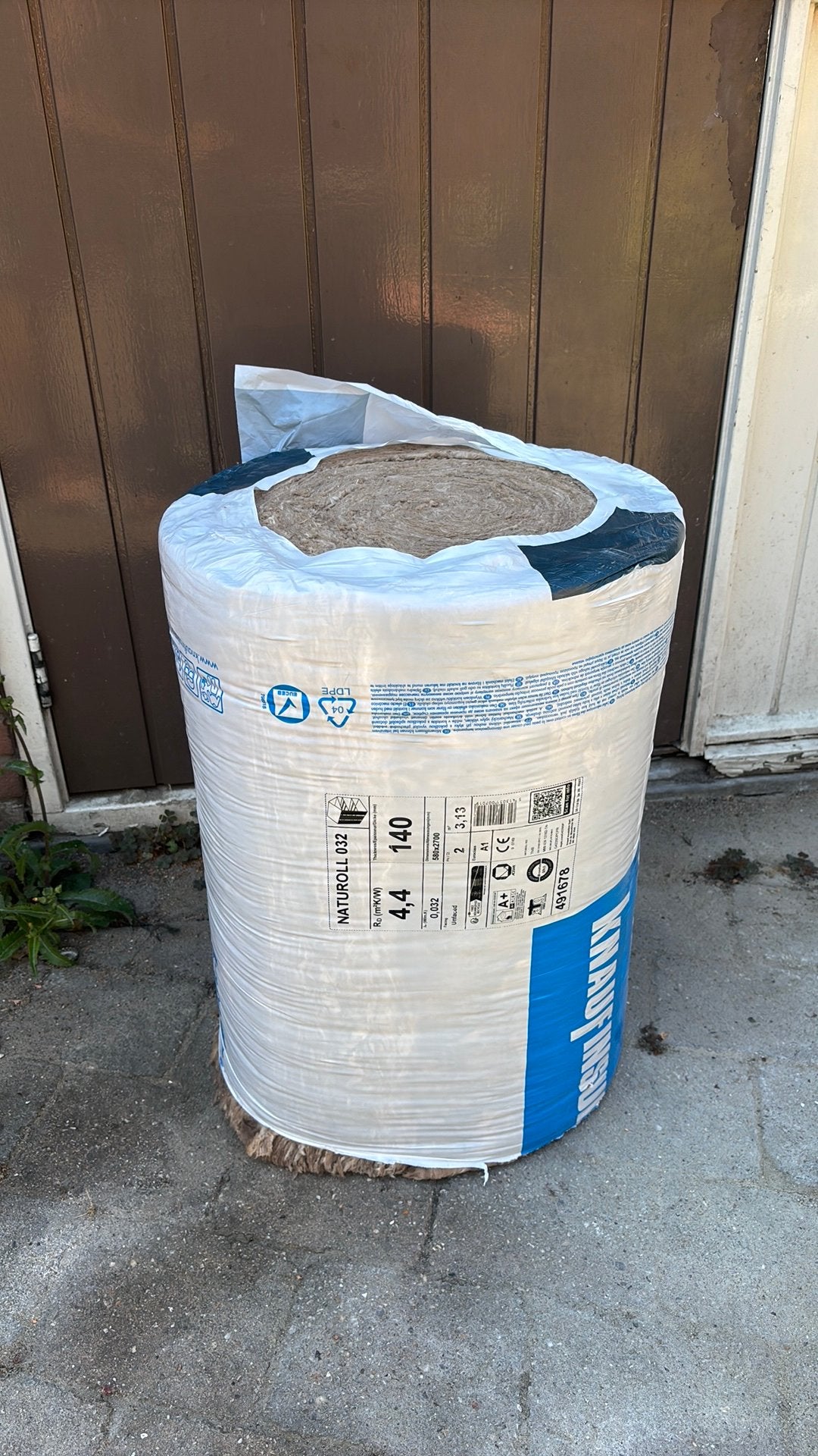 Knauf Insulation Naturoll032 - glaswol isolatie 140, Doe-het-zelf en Verbouw, Isolatie en Afdichting, Ophalen, 12 cm of meer, Nieuw