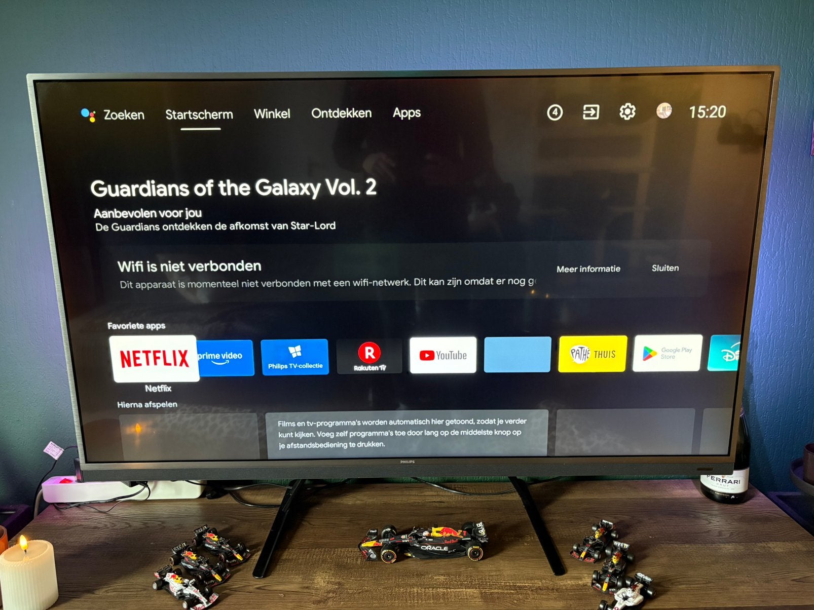 Philips 55 inch 4K UHD Ambilight Smart TV, Ophalen, Philips, Zo goed als nieuw, 100 Hz