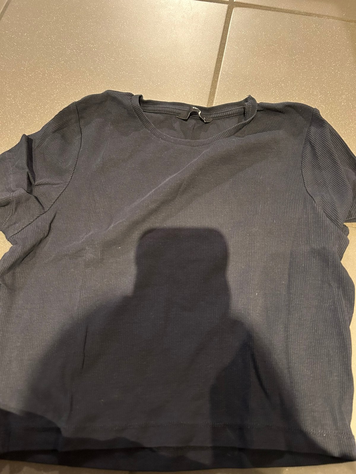 Crop top, Blauw, Maat 42/44 (L), Ophalen of Verzenden, Korte mouw
