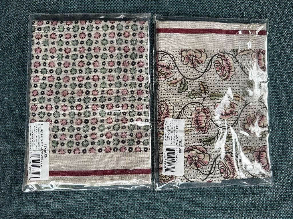Gien textiel, set van 2 place mats Dominoté, Huis en Inrichting, Katoen, Nieuw, Ophalen of Verzenden, Placemat