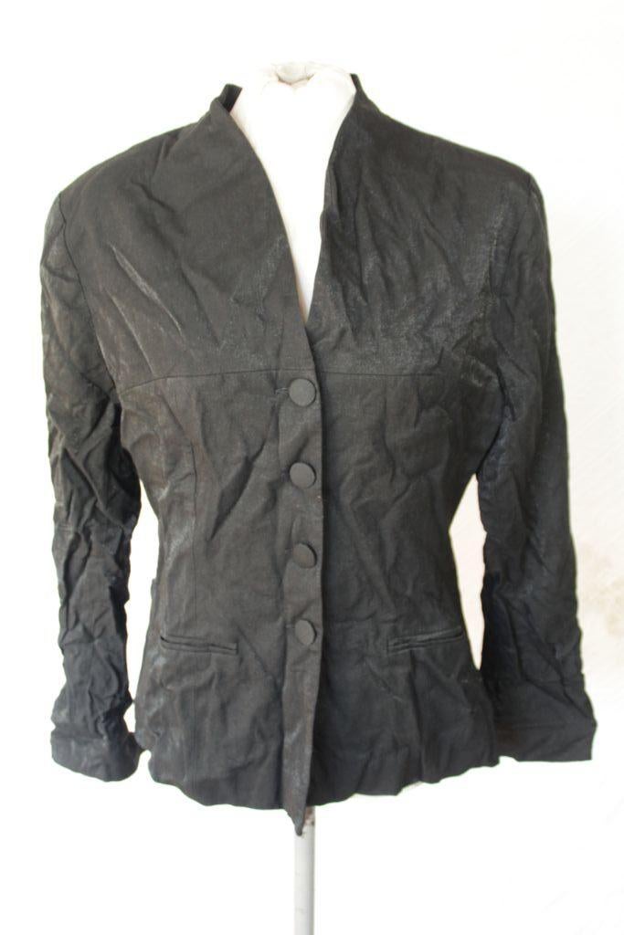 Leuk zwart damesjasje.Zwart glansend.Mt L.Merk Folio, Kleding | Dames, ., Zwart, Maat 42/44 (L), Ophalen of Verzenden