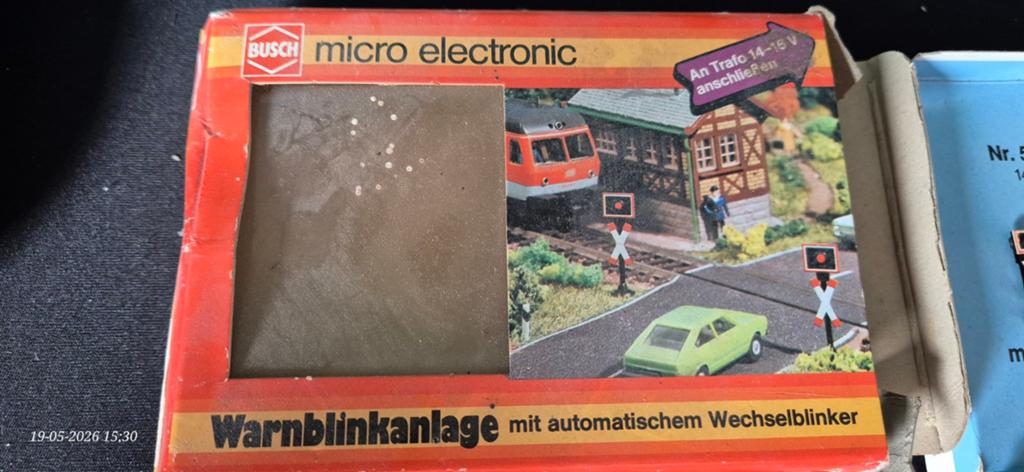 Busch Micro Electronic Warnblinkanlage H0/N/Z, Hobby en Vrije tijd, Modeltreinen | H0, Overige merken, Gelijkstroom of Wisselstroom