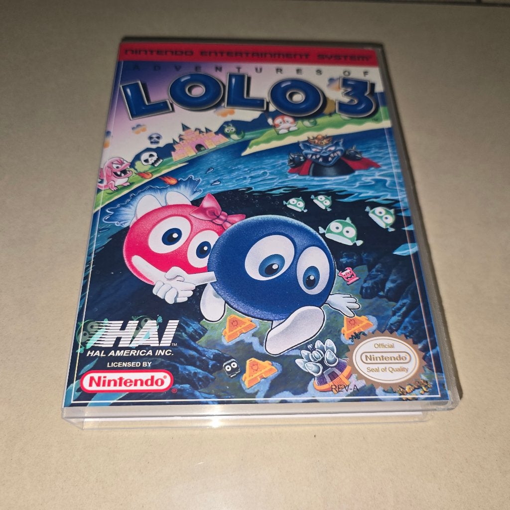 Adventures of Lolo 3 NES Game Case, Spelcomputers en Games, Avontuur en Actie, 1 speler, Ophalen of Verzenden, Zo goed als nieuw