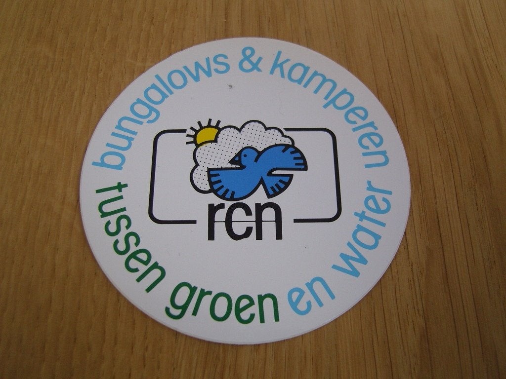 sticker RCN bungalows & kamperen tussen groen en water *, Ophalen, Zo goed als nieuw