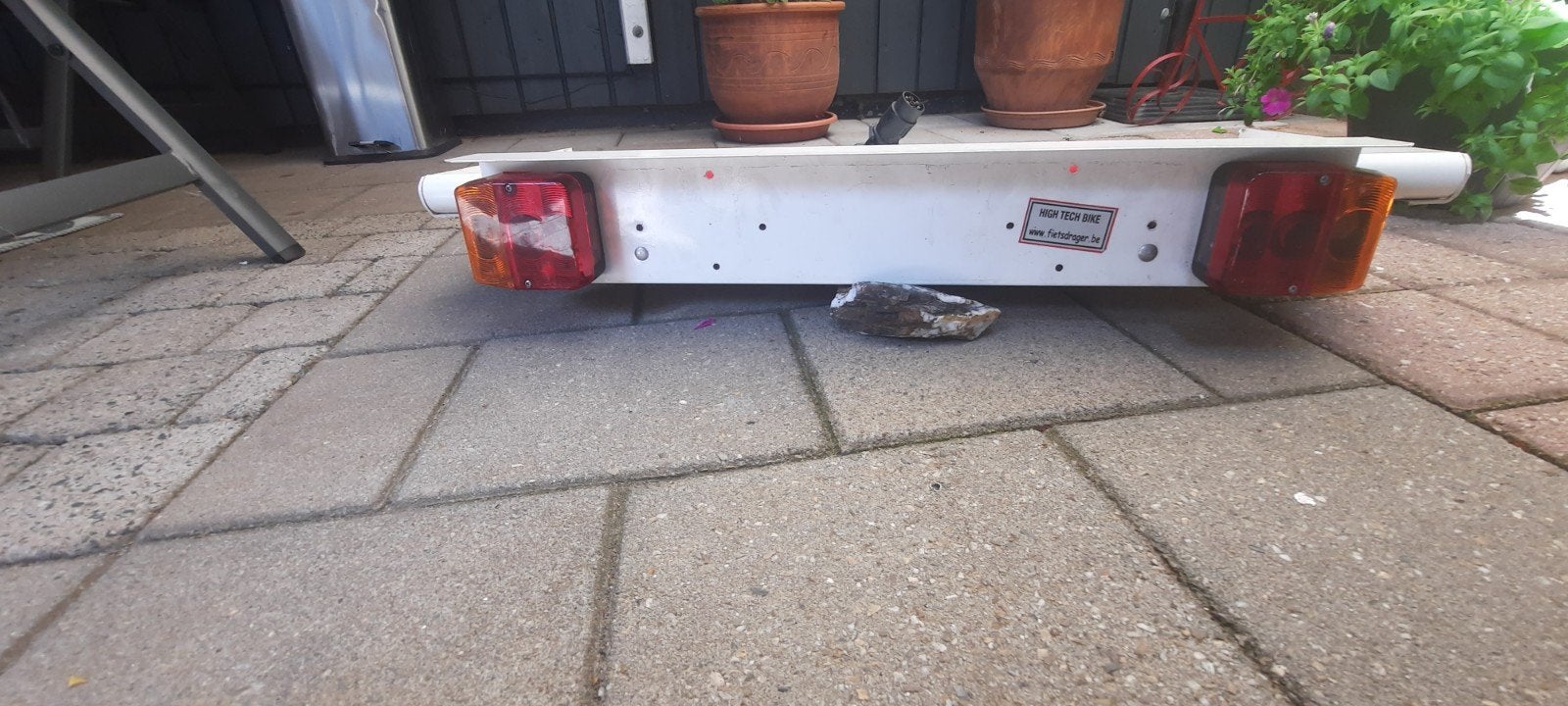 Handige bagagedrager trekhaak 90x45cm met verlichting, Ophalen