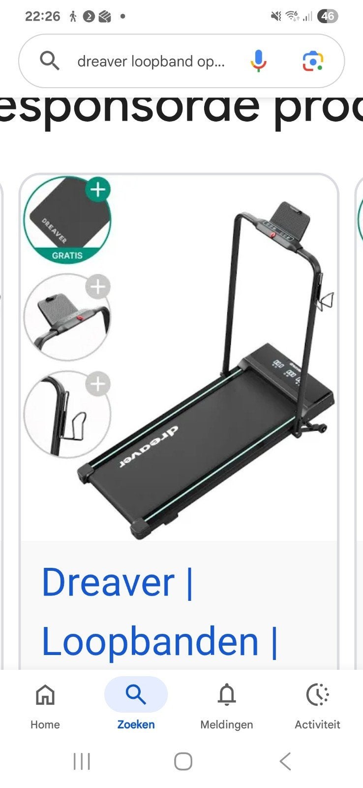 Thuis Loopband, Sport en Fitness, Fitnessapparatuur, Ophalen of Verzenden, Zo goed als nieuw, Loopband