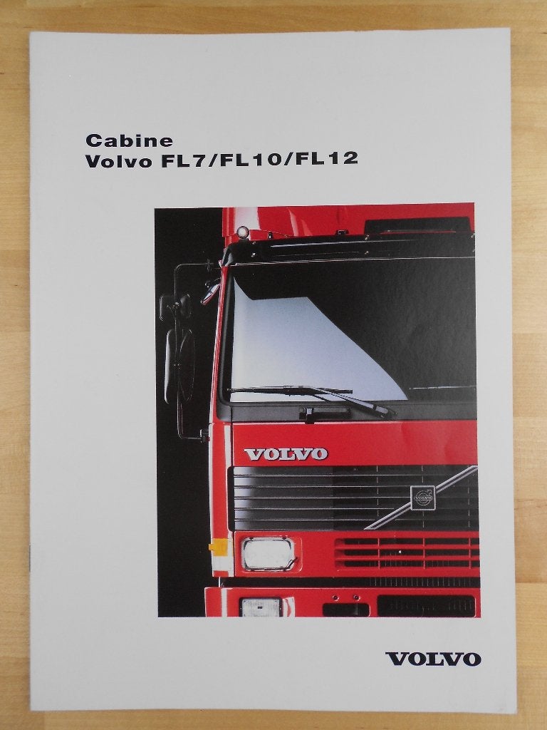 Volvo FL7 FL10 FL12 Cabine Brochure 1995, Volvo, Zo goed als nieuw, Volvo, Ophalen of Verzenden