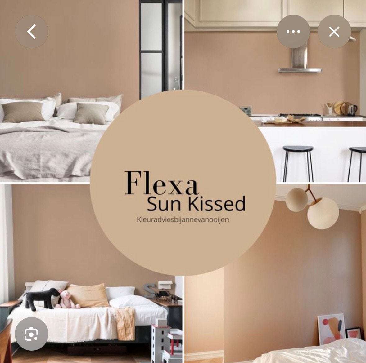 Muurverf (afneembaar) flexa sunkissed, Ophalen, Zo goed als nieuw, Groen