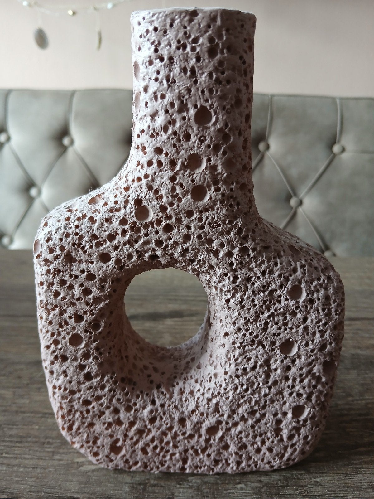 Oud roze vaas, Huis en Inrichting, Woonaccessoires | Vazen, Ophalen of Verzenden, Zo goed als nieuw, Roze
