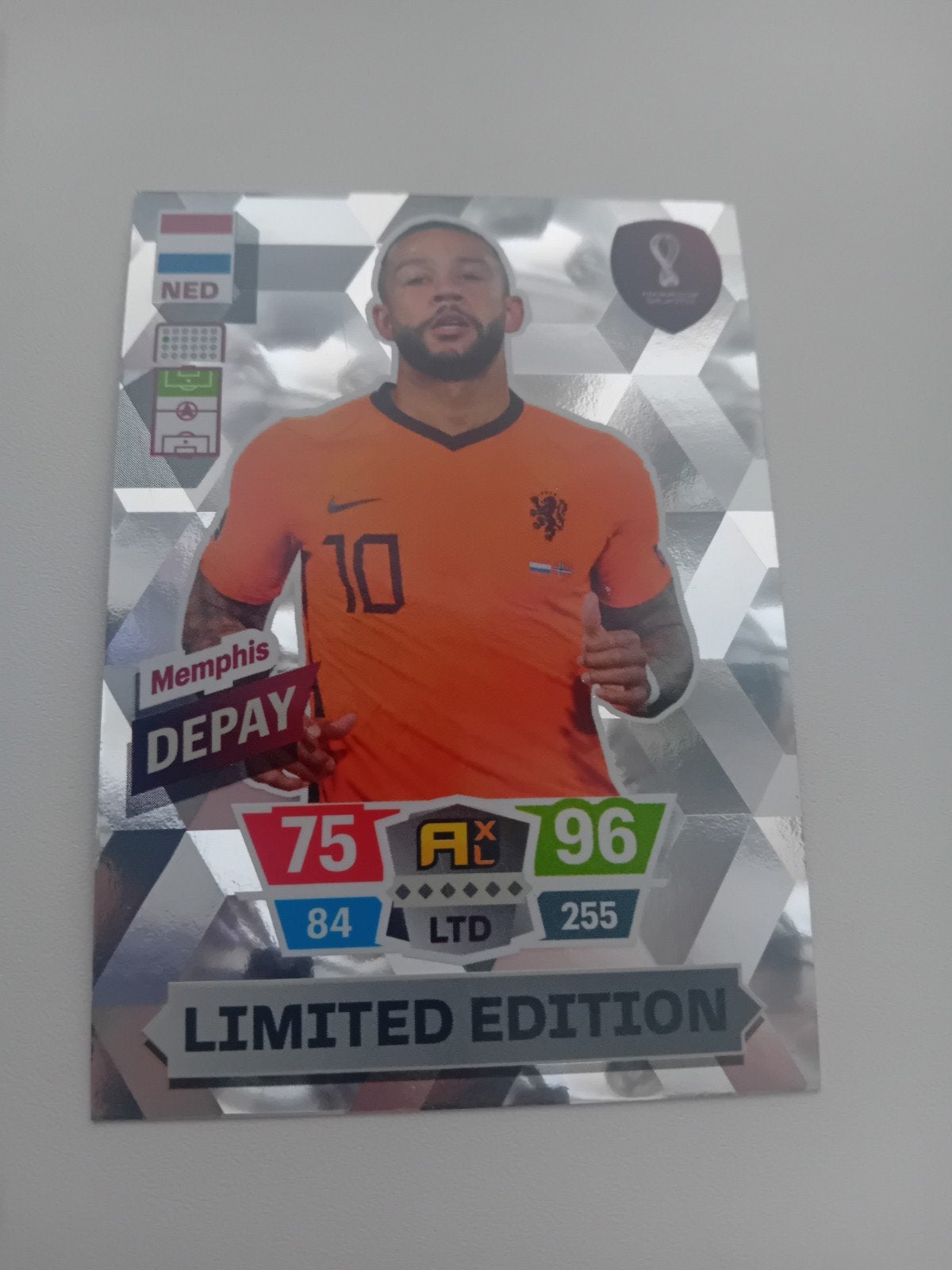 Voetbal kaartje memphis depay panini, Hobby en Vrije tijd, Stickers en Plaatjes, Ophalen of Verzenden, Zo goed als nieuw, Plaatje