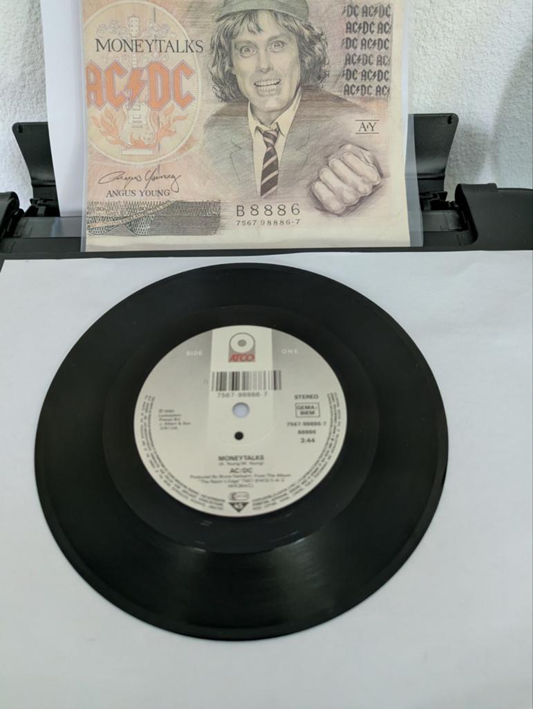 AC/DC - Money Talks ( vinyl single), Cd's en Dvd's, Vinyl Singles, Gebruikt, 7 inch, Single, Ophalen of Verzenden