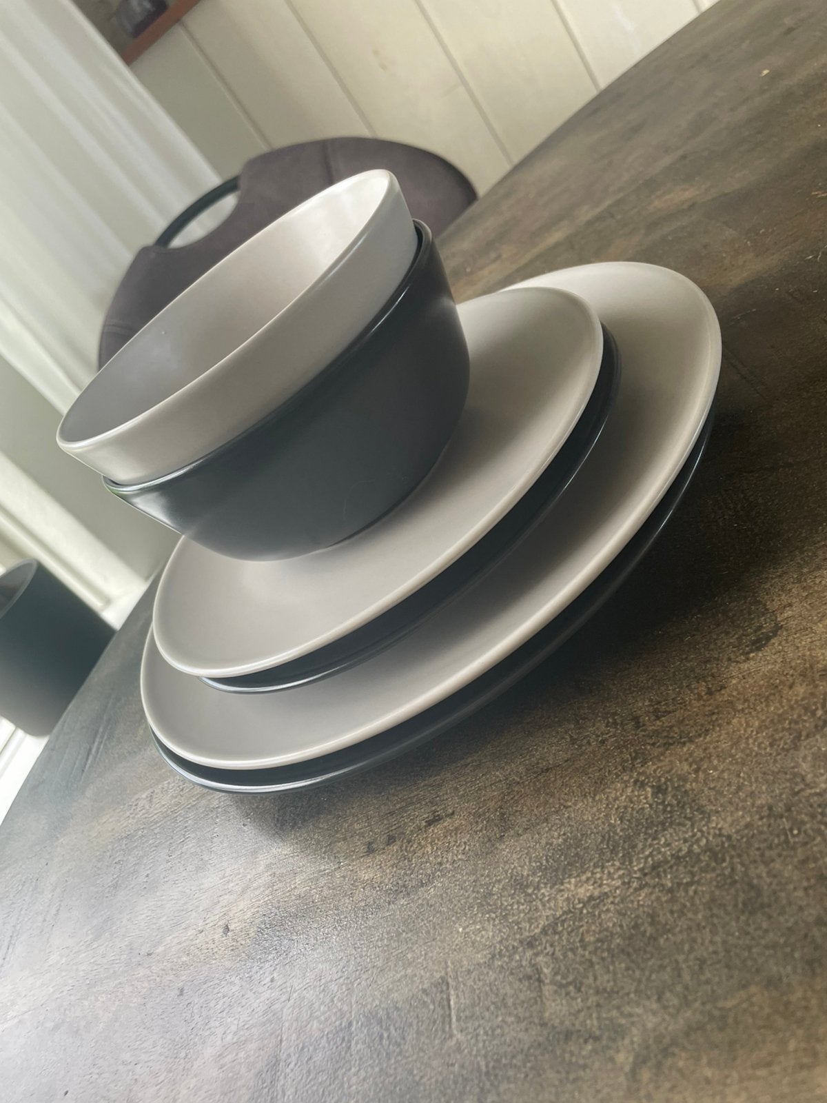 IKEA Servies set - 12 dinerborden,12ontbijtborden, 12 kommen, Ophalen, Gebruikt, Keramiek, IKEA