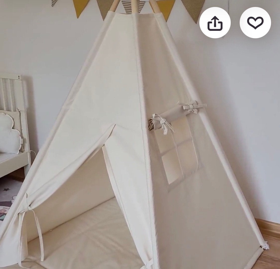Tipi tent beige, Ophalen, Gebruikt