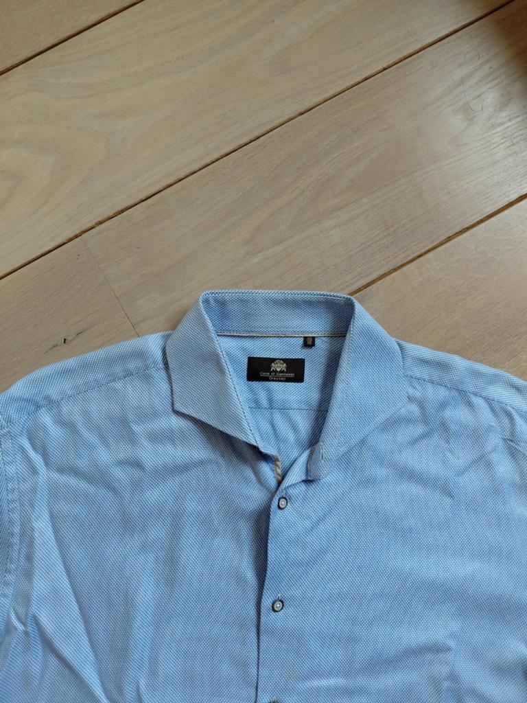 Als nieuw heren overhemd CIRCLE OF GENTLEMEN mt 46....18, Overhemd, Blauw, Ophalen of Verzenden, Zo goed als nieuw