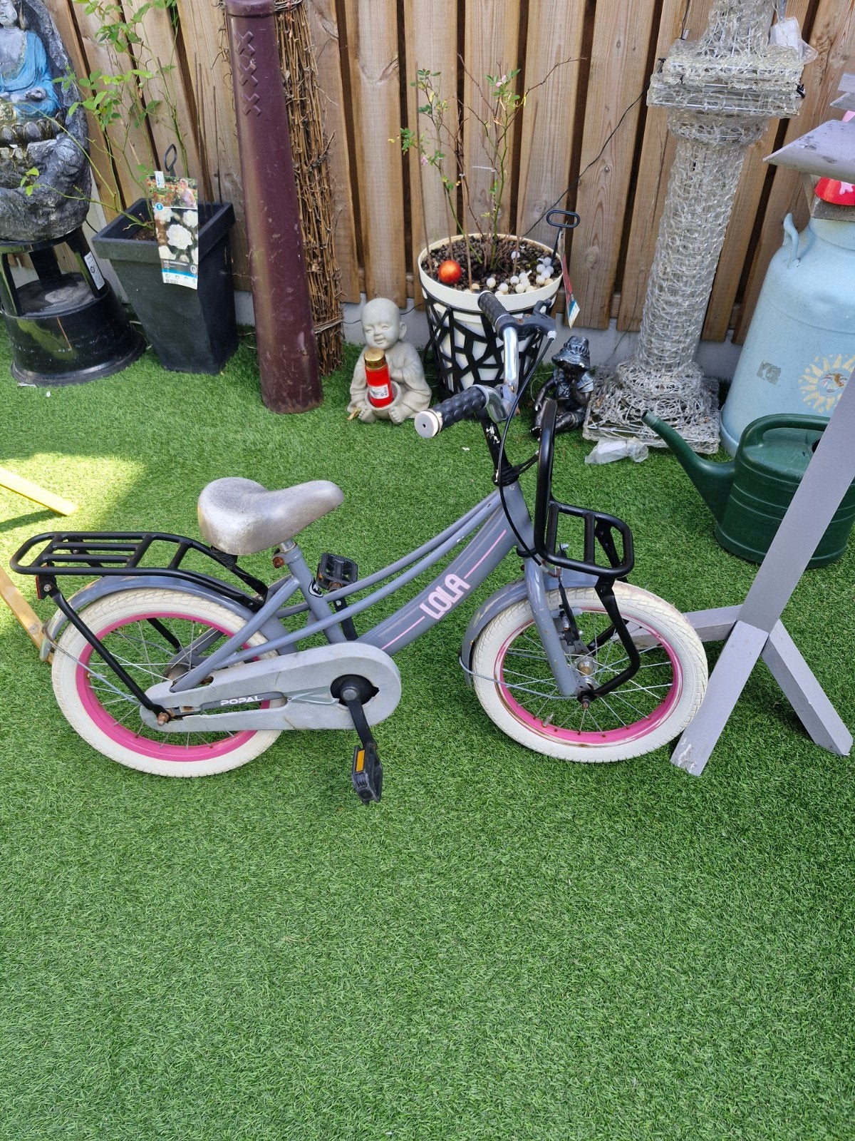 Meisjes Fietsje 16 inch, Fietsen en Brommers, Fietsen | Meisjes, Ophalen, Terugtraprem, Gebruikt, Lola