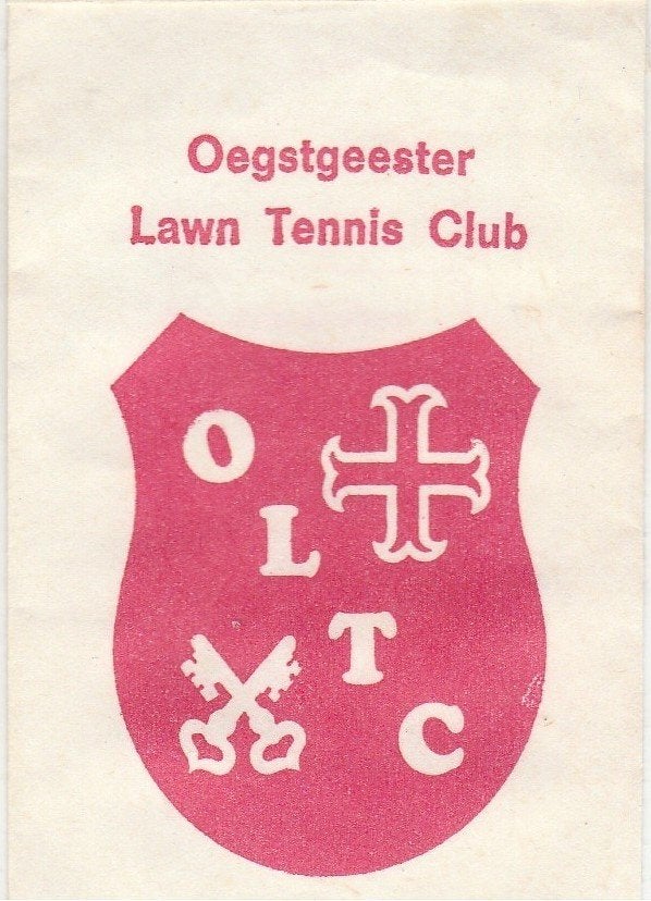 Oegstgeester Lawn Tennis Club Oegstgeest, Ophalen of Verzenden