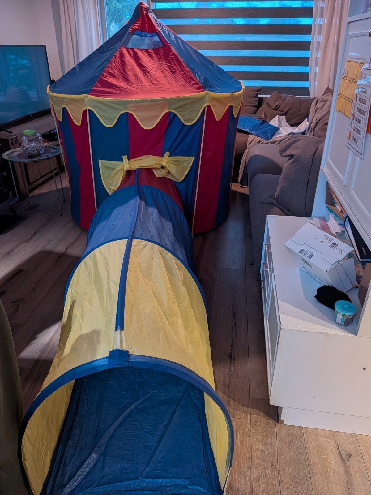 Speeltent + tunnel thema circus van Ikea in de aanbieding, Ophalen
