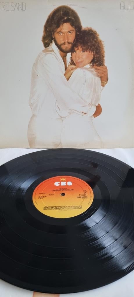 Barbra Streisand - Guilty LP (1980) - Pop Klassieker, Gebruikt, 1980 - 1989, Ophalen of Verzenden, Inclusief binnenhoes