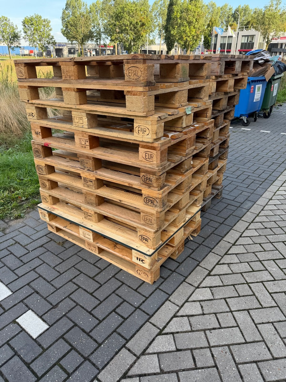20x Euro Pallets te koop pallet, Ophalen