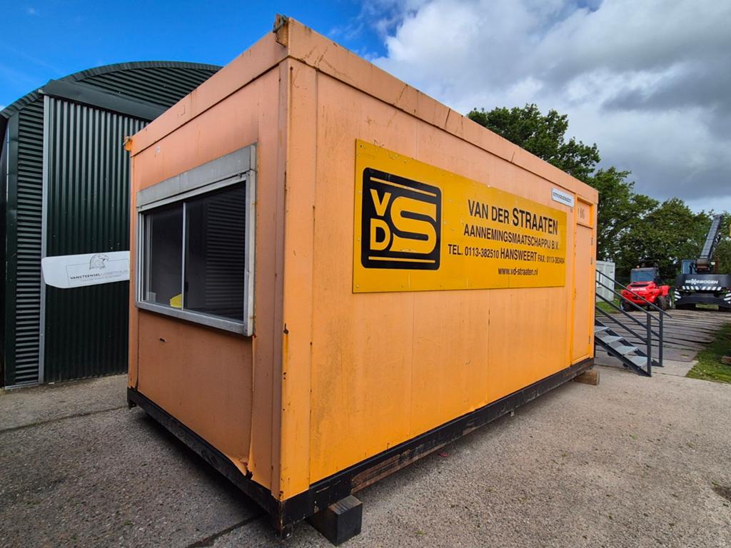 Kantoorunit / bouwkeet / woonunit met keuken en toilet 6x3m, Ophalen