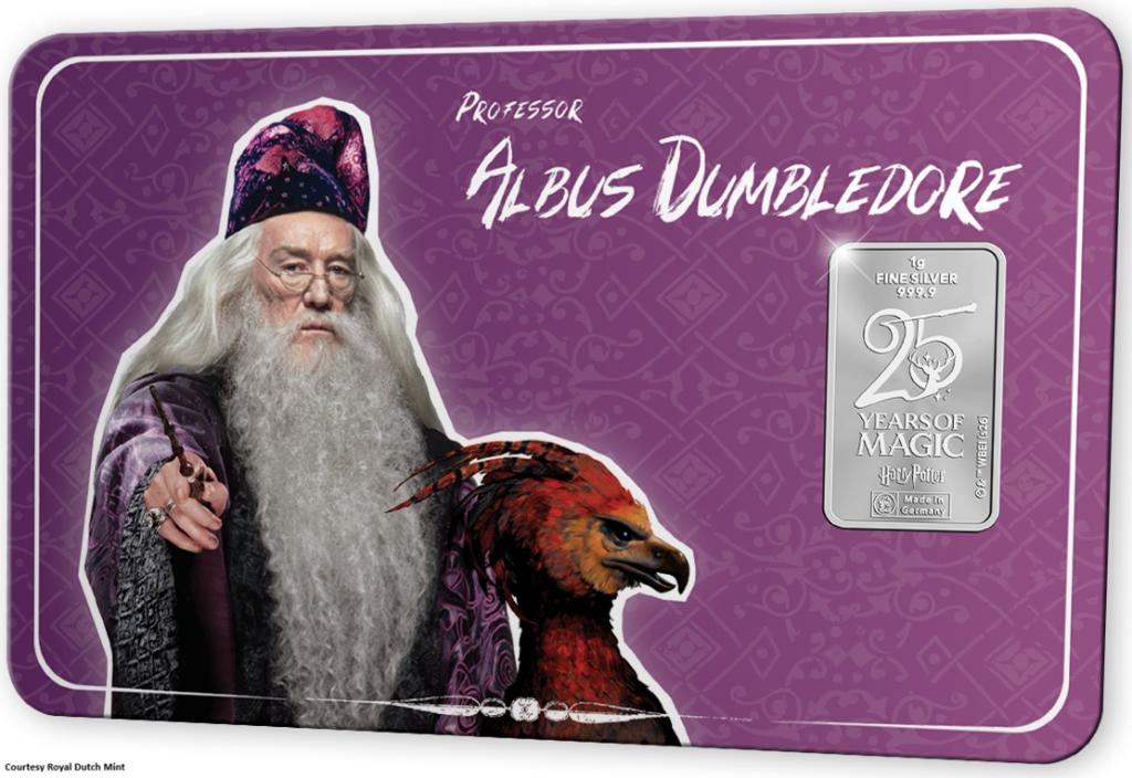 Nederland: 25 Years of Magic versie Professor Perkamentus Ag, Postzegels en Munten, Setje, Zilver, Overige landen, Overige waardes
