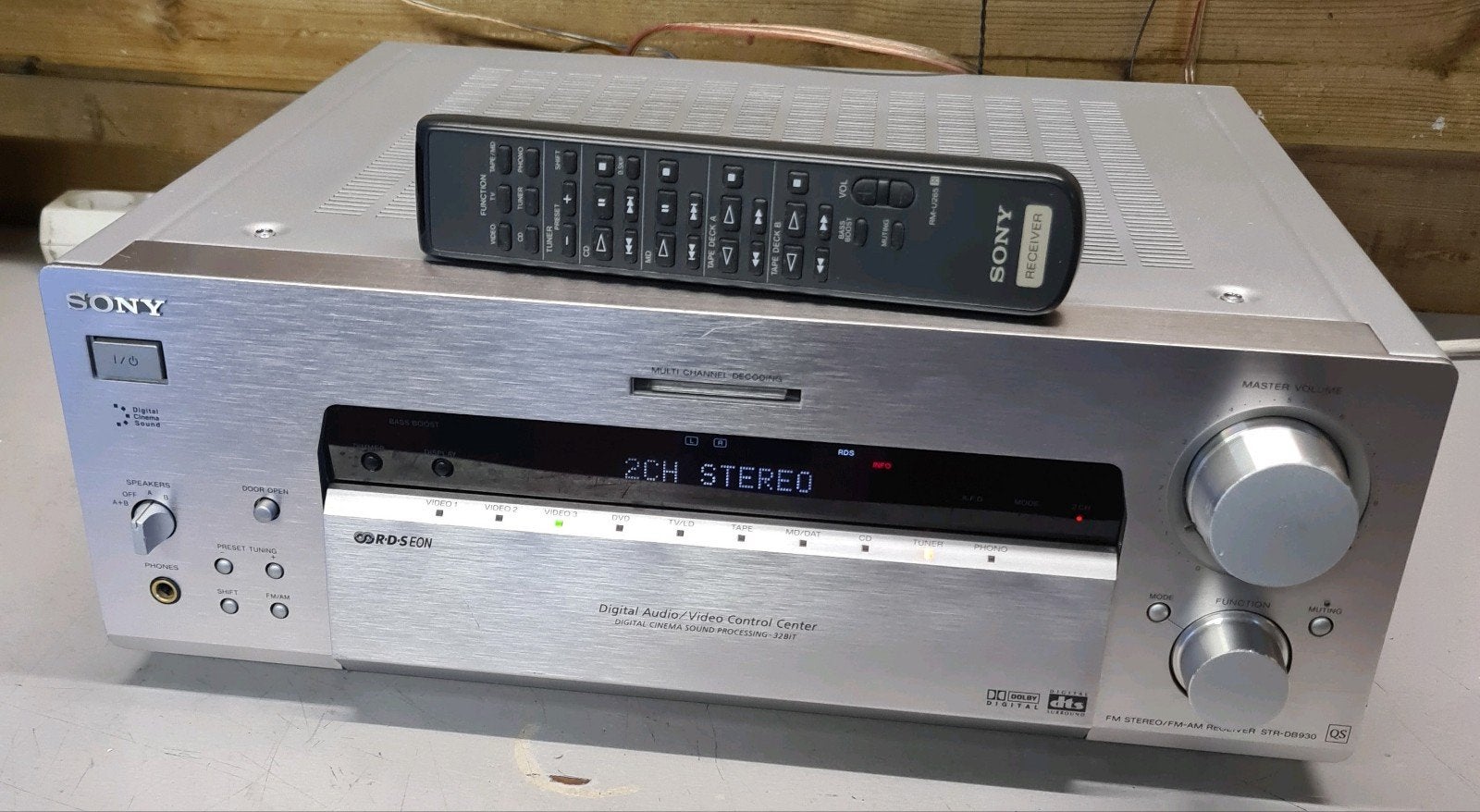 Sony str-db930 qs receiver + afstandsbediening., Ophalen of Verzenden