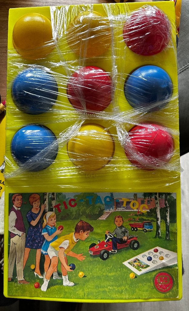 Vintage Tic-Tac-Toc Ballenspel Viebroflex W-Germany Retro, Ophalen
