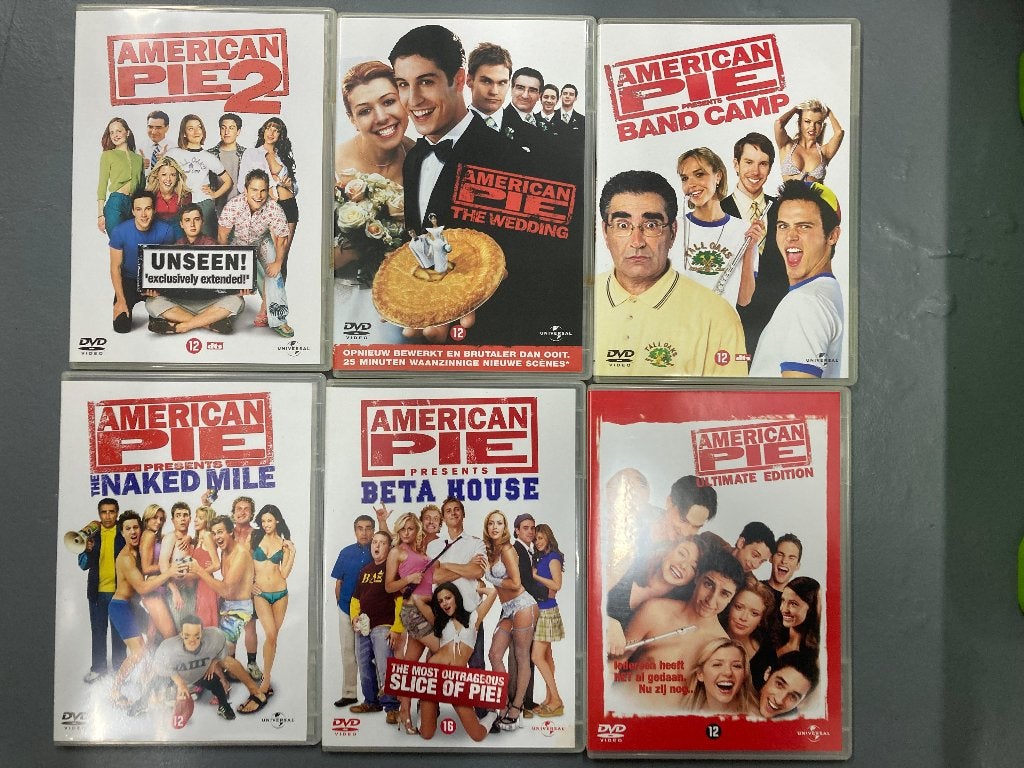 American Pie DVD set 6 stuks, Vanaf 16 jaar, Ophalen of Verzenden, Zo goed als nieuw, Actiekomedie