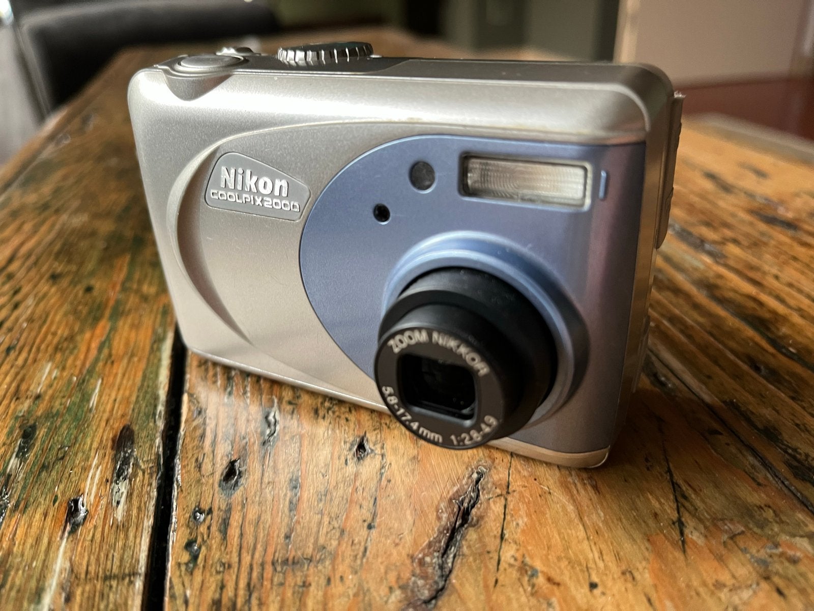 Nikon Coolpix 2000 Compactcamera - Vintage Digitale Camera, Ingebouwde flitser, Gebruikt, Ophalen of Verzenden, Compactcamera